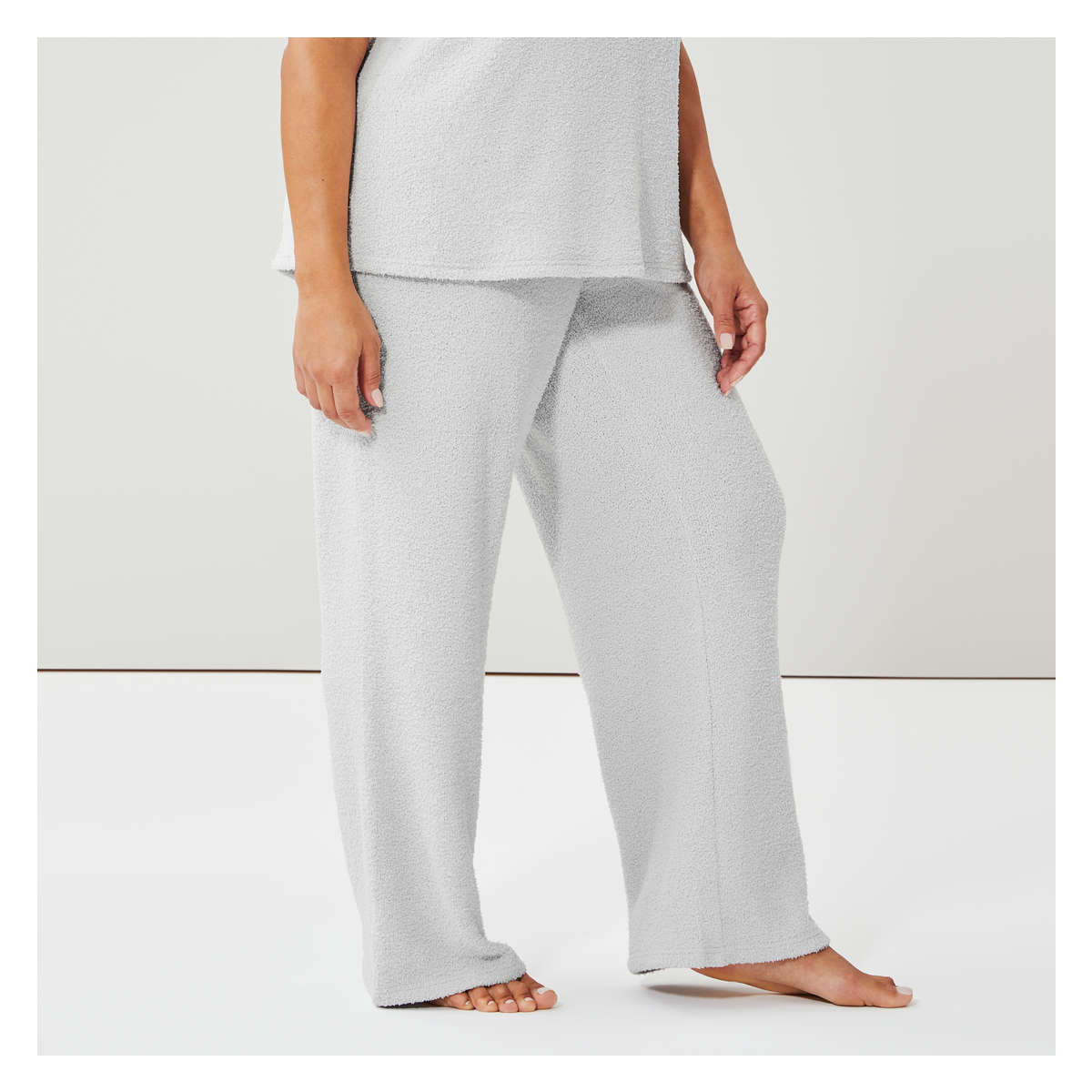 Women+ Chenille Pajama Pant in Light Grey from Joe Fresh